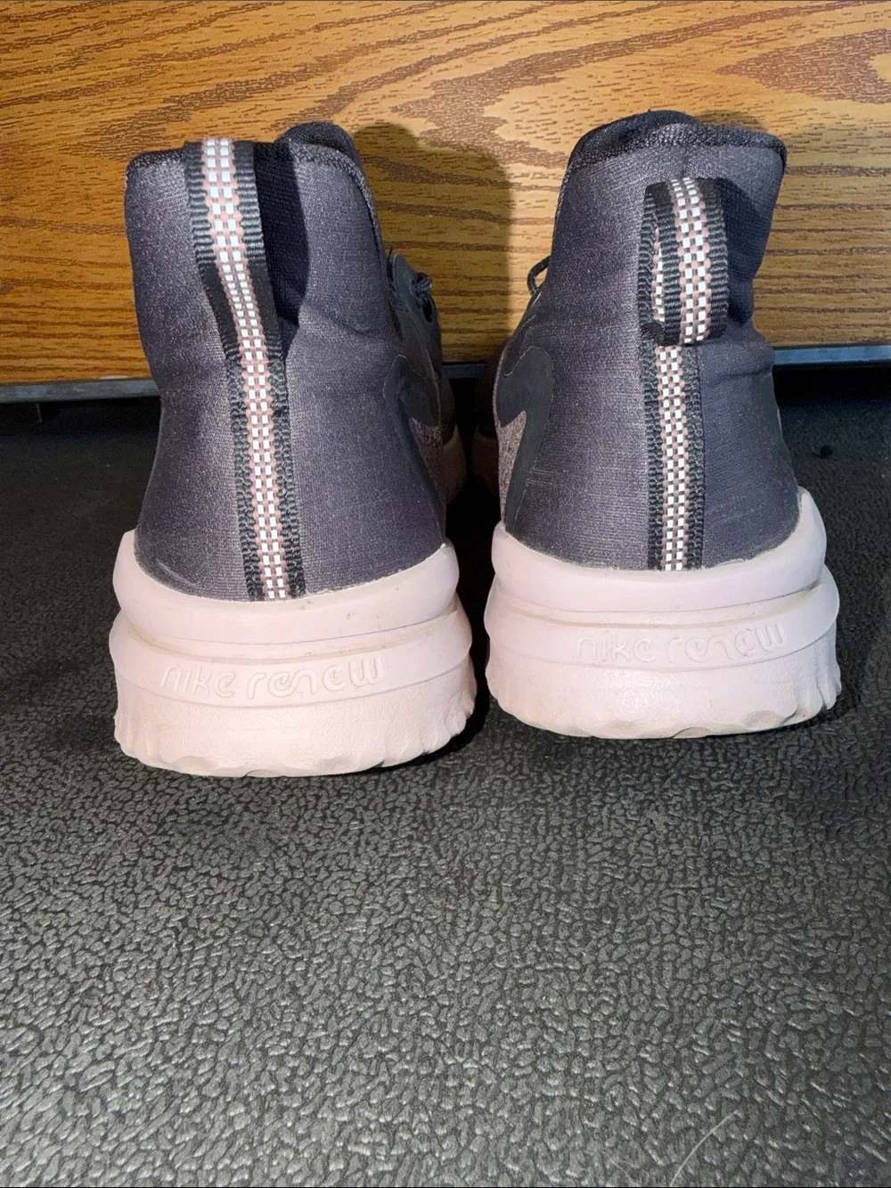 Nike Black and Pink Trail-Style Athletic Shoes